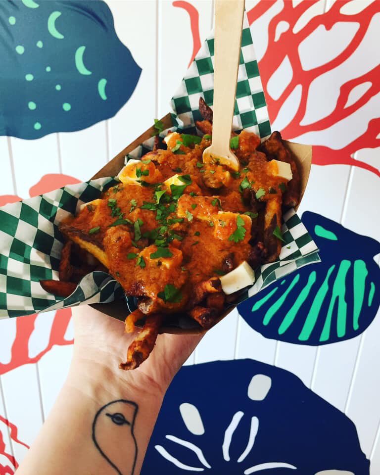 SaucyMouthTruck's tweet photo. #NowPlaying “Curry On My Wayward Spud”: An Indian style poutine & our first collab w/ @CurryDelightNL who rule. Come check it out this weekend @LandwashBrewery cause we’re not in Kansas anymore, Toto. SEE WHAT WE DID THERE 🤓 #indianpoutine #mountpearl #newfoundland #eatlocal https://t.co/2iNNbigCPO