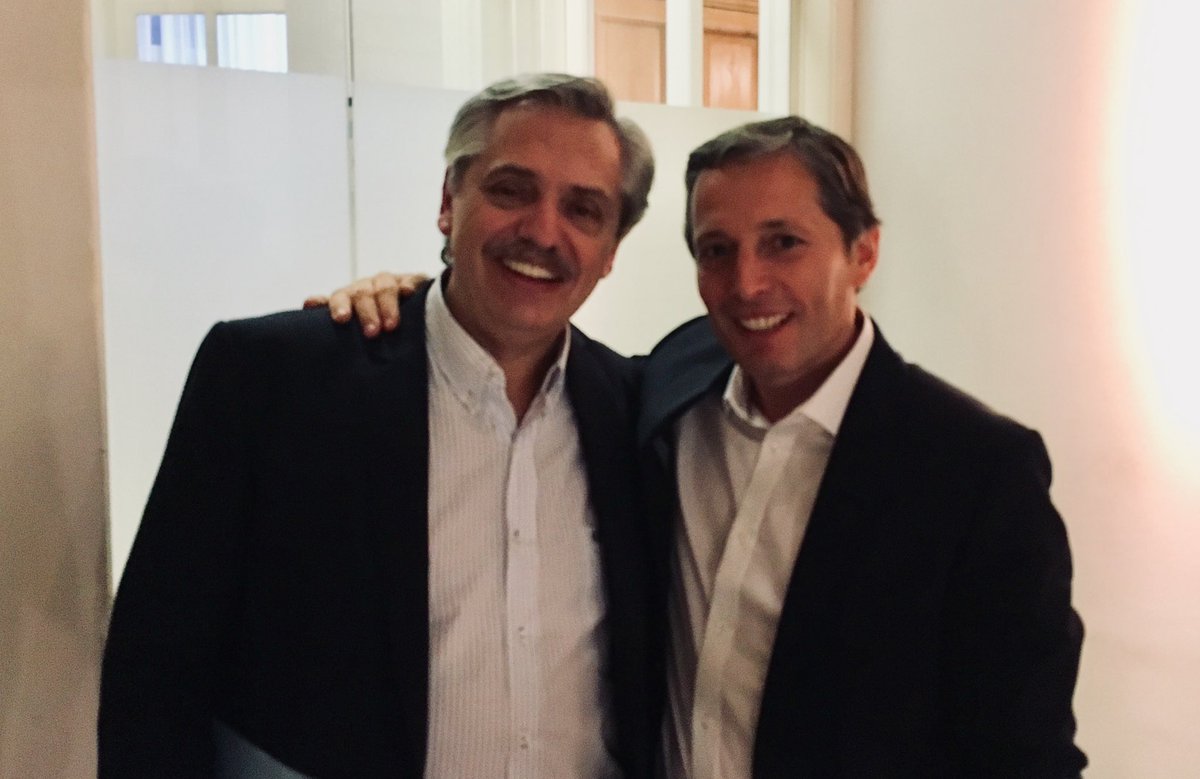 Hoy junto a <a href="/alferdez/">Alberto Fernández</a> trabajando y pensando juntos en un país mejor!!! #PJ2019