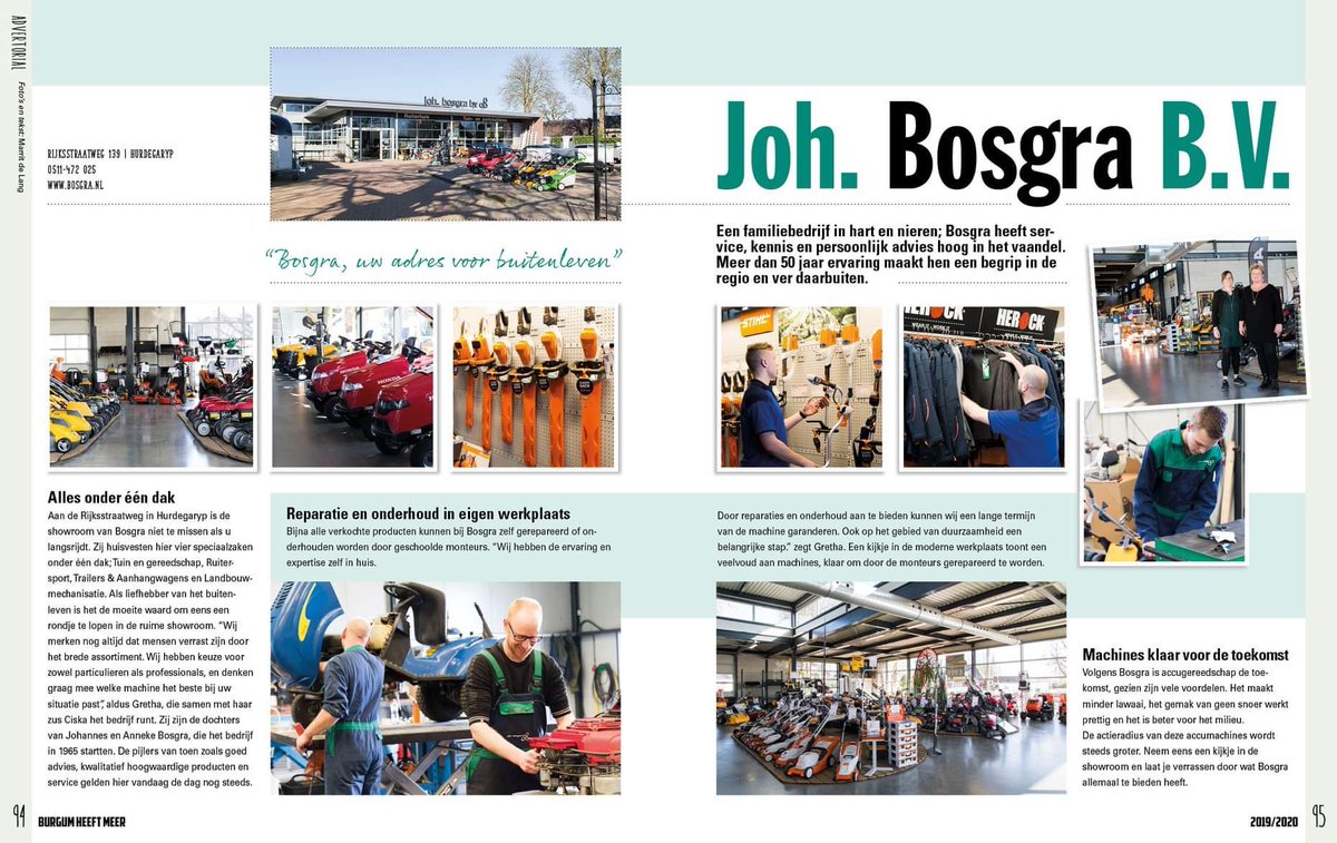 Mooi artikel in magazine Burgum heeft meer!