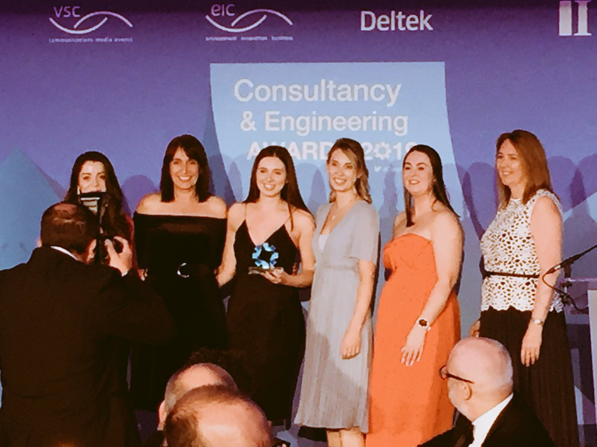 MahoneyEmily's tweet photo. We did it!!! @WSP_UK won emerging professional employer of the year @ACE_Updates awards 2019 🥂🎉🥳 https://t.co/9sNOqeEwRm