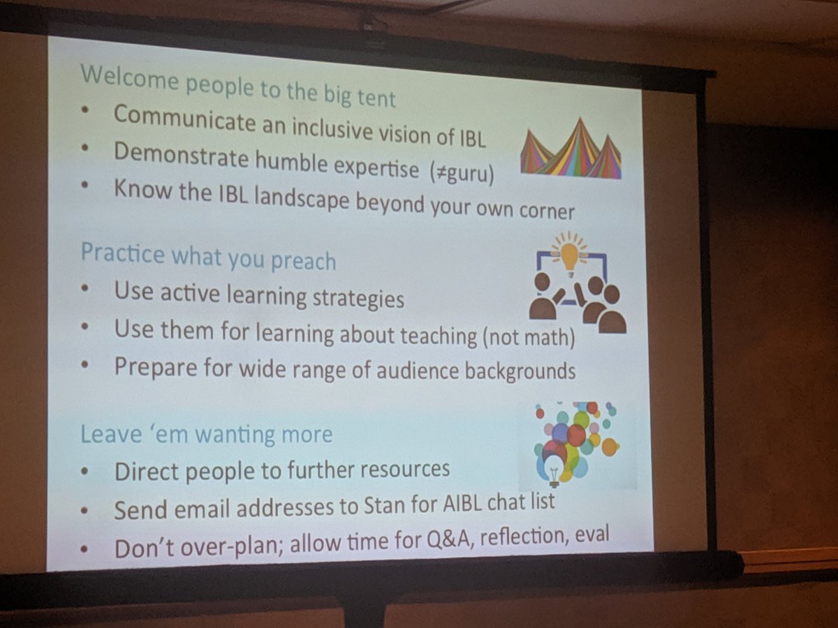 VictorPiercey1's tweet photo. Keys to a successful miniworkshop on #IBLMath. #NIBLT2019 https://t.co/yH0sxPfoVi