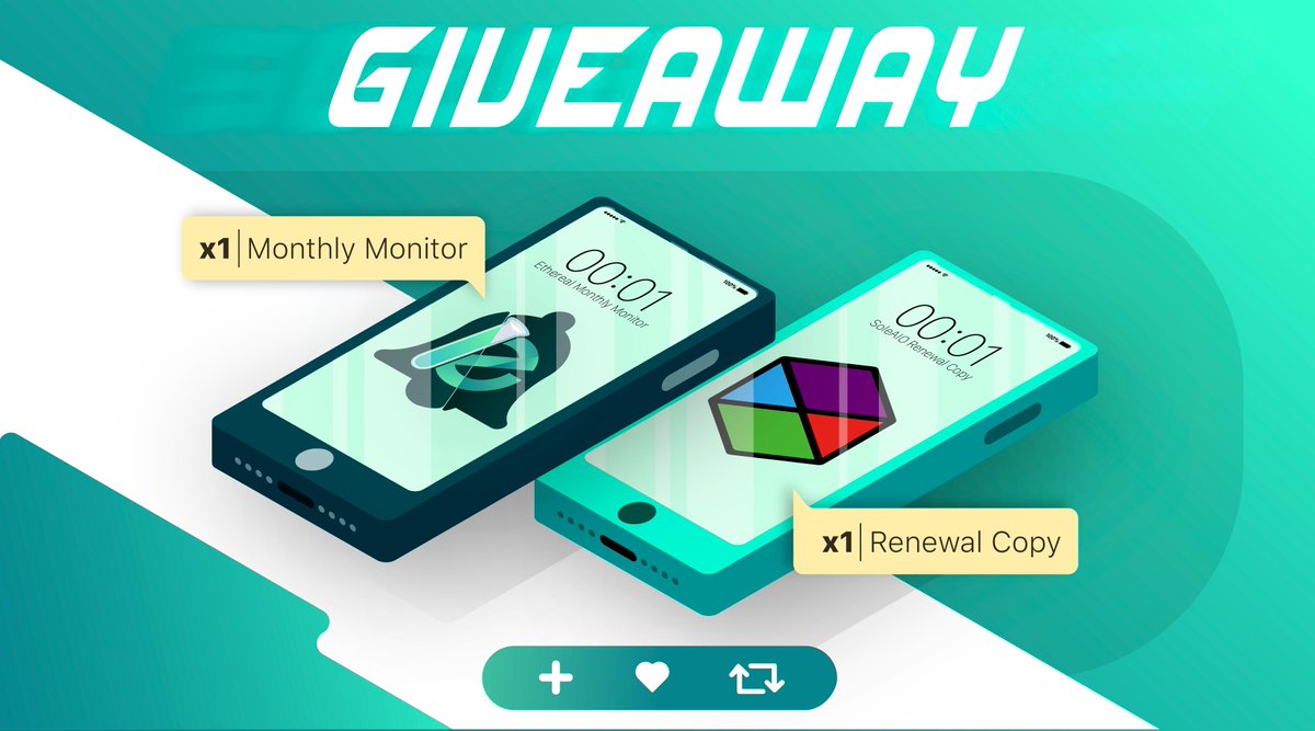 soleaio's tweet photo. Sole AIO x Ethereal Alerts Giveaway

Prizes:
1x Sole AIO renewal copy
1x Ethereal Alerts monthly monitor

To Enter:
Follow @soleaio @EtherealAlerts 
Like and RT this tweet

Good luck https://t.co/rQ5XZYj5Xm