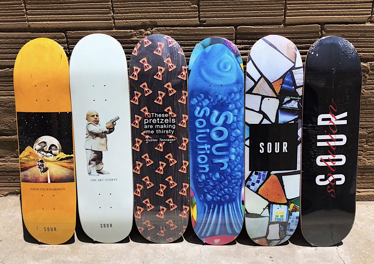 terraceskate's tweet photo. New #SourSolution decks, now available at the shop! ⏳ https://t.co/PbUPY40EBQ