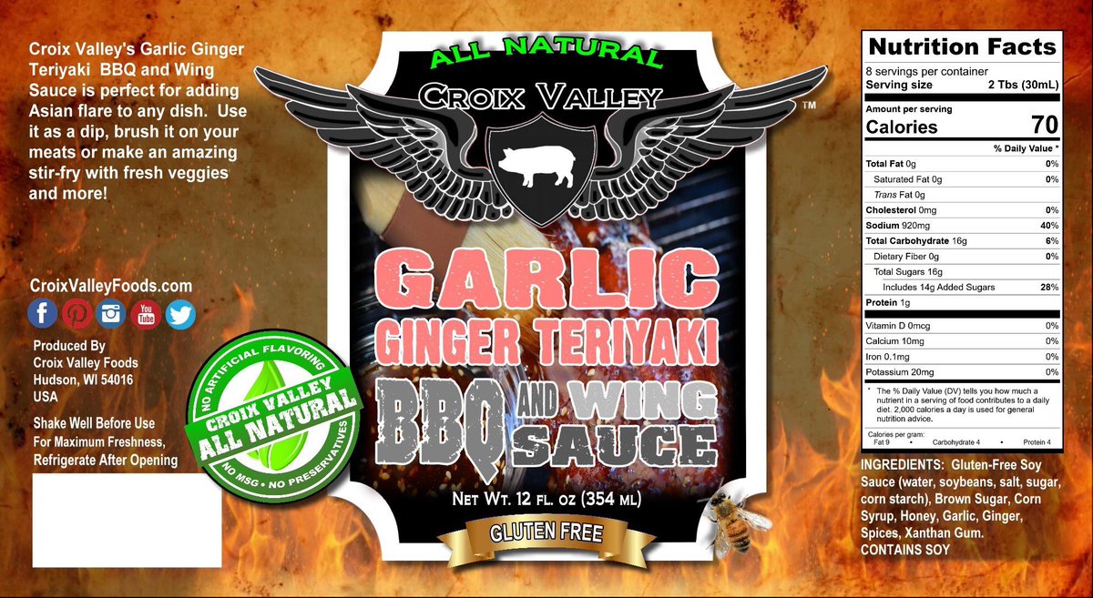 CroixValley's tweet photo. After test-marketing micro-batch sauces at our retail location over the past months, we've decided to expand the line.  Here's a sneak-peak of the upcoming line of Croix Valley BBQ and Wing Sauces! https://t.co/SdUTL6lYYP