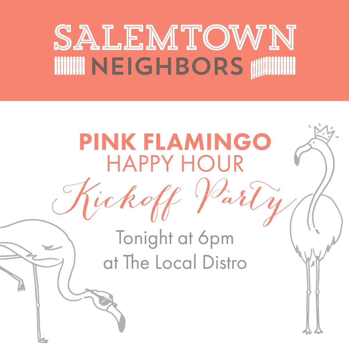 Salemtown neighbors, join us tonight at 6!