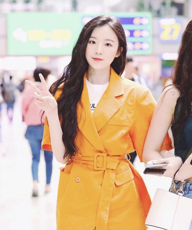 Shuhua Closed On Twitter Shuhua In Orange Gidle Shuhua ìŠˆí™