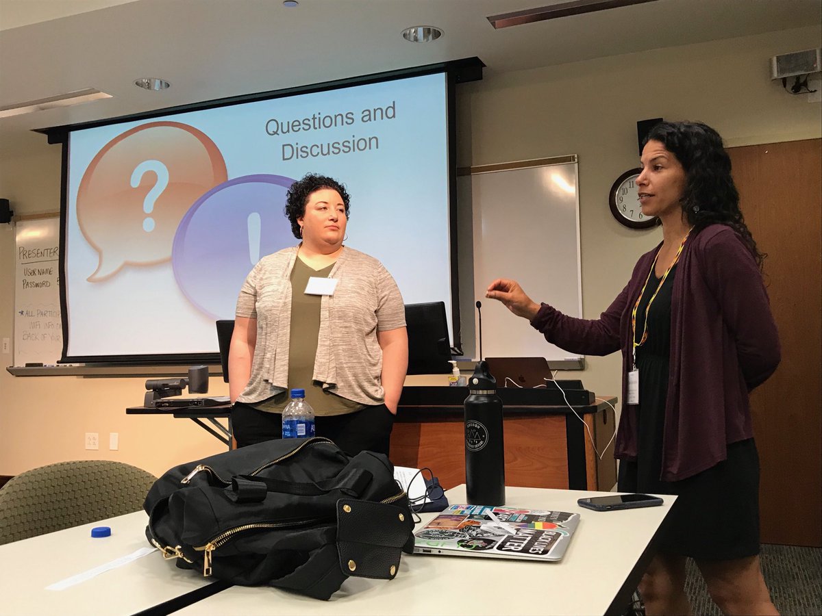 DrTschida's tweet photo. #ESSES19 continues with a wonderful workshop exploring the challenges of teaching Indigenous peoples in elementary social studies. Thank you Sarah and Leilani!! https://t.co/Wk2SQ64ybE