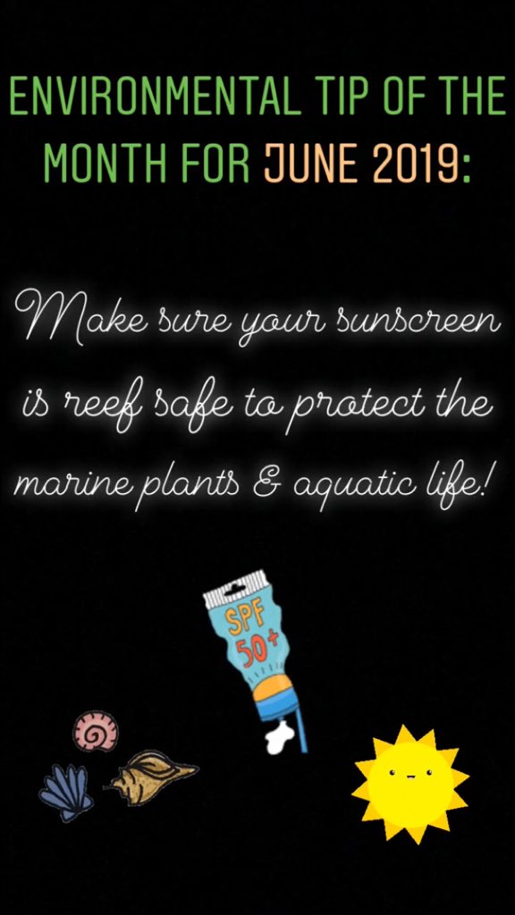 stpatsecoteam's tweet photo. Hey Saints our environmental tip of the month for June is to make sure you’re wearing #reefsafesunscreen! Mineral based sunscreens are free from harmful chemicals that can be damaging to aquatic life. Even if we don’t live near the ocean, our lakes and rivers need to be protected https://t.co/sRYYgkpFtC