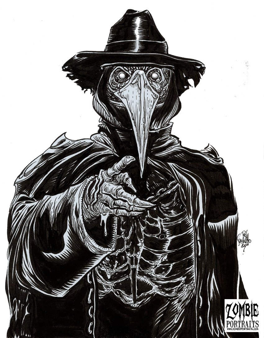 picture Victorian Plague Doctor Art deadly zombie plague doctor