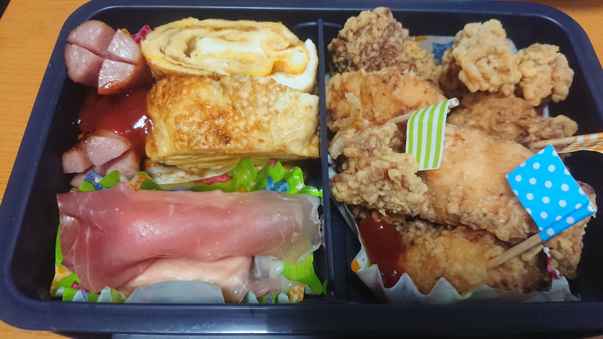 野菜なしのお弁当