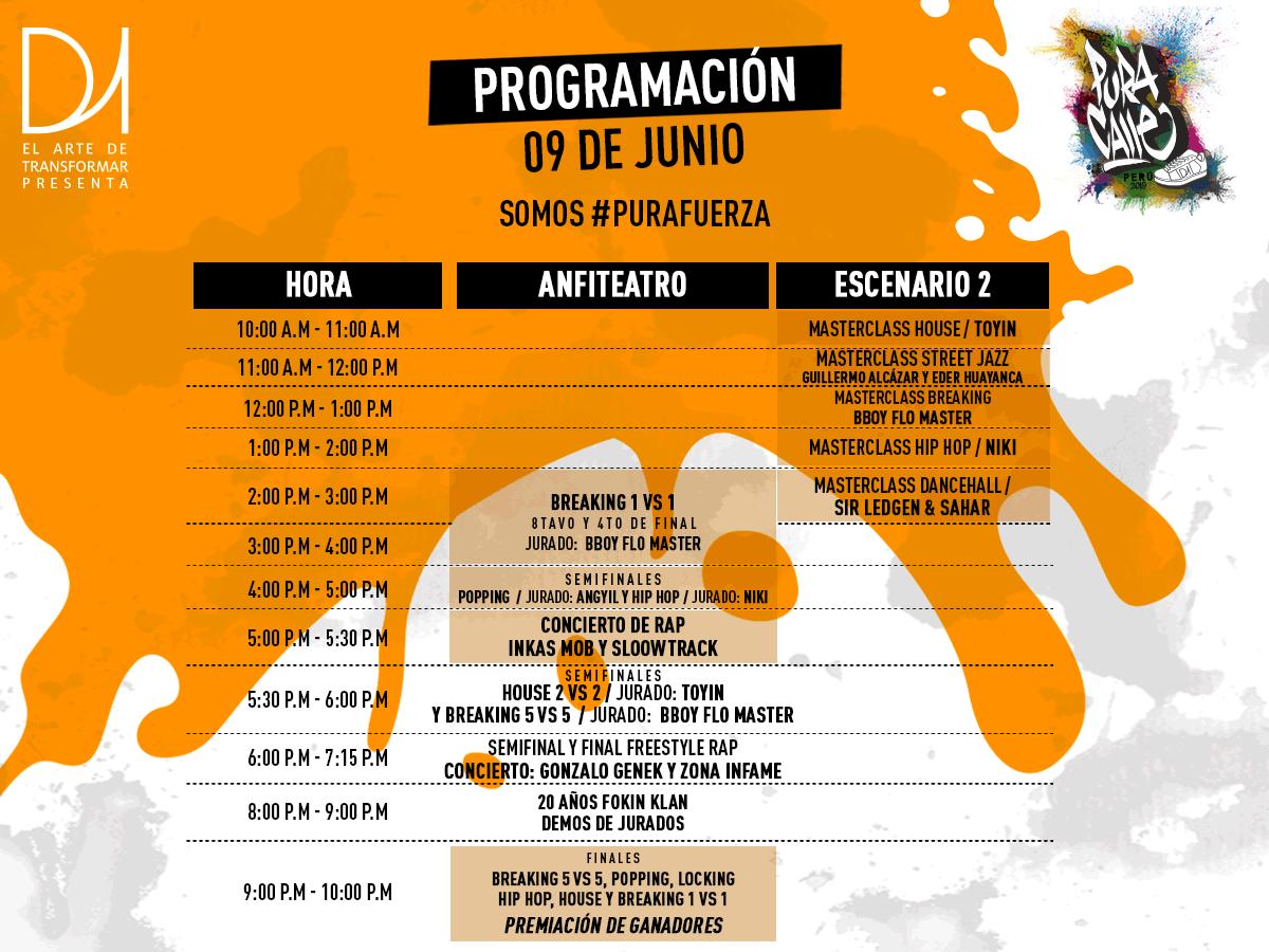 megashowperu's tweet photo. Compartimos el Cronograma de actividades que se desarrollará en @PuraCalle_Peru 😎🔥 ¡No te lo pierdas! https://t.co/wZhR0fDRcf