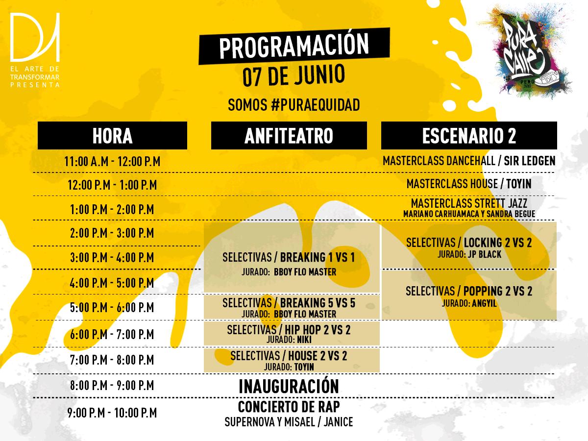 megashowperu's tweet photo. Compartimos el Cronograma de actividades que se desarrollará en @PuraCalle_Peru 😎🔥 ¡No te lo pierdas! https://t.co/wZhR0fDRcf