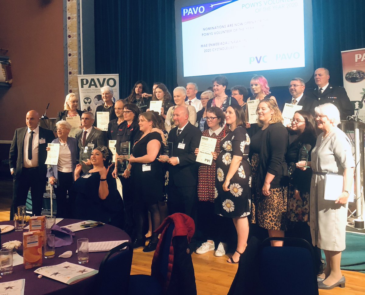 CllrRachelP's tweet photo. Always a proud and humbling experience when attending the @PAVOtweets awards. Especially proud of Phil Stallard winning his category, #messageinabottle #bagsofconfidence @LlanidloesHS @PowysCC @alibulman @Aled_Glanogeu also #mumsmatter @MidPowysMind. Well done all! https://t.co/itK0KKm1Ss