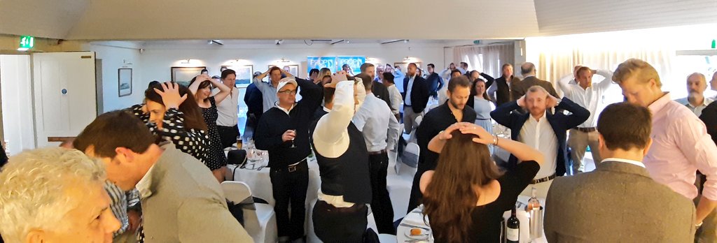ollyfreedman's tweet photo. @propsail_team fund raising shenanigans #PropSail2019 prizes and kicking off dinner! https://t.co/Tc8WIl4zAi