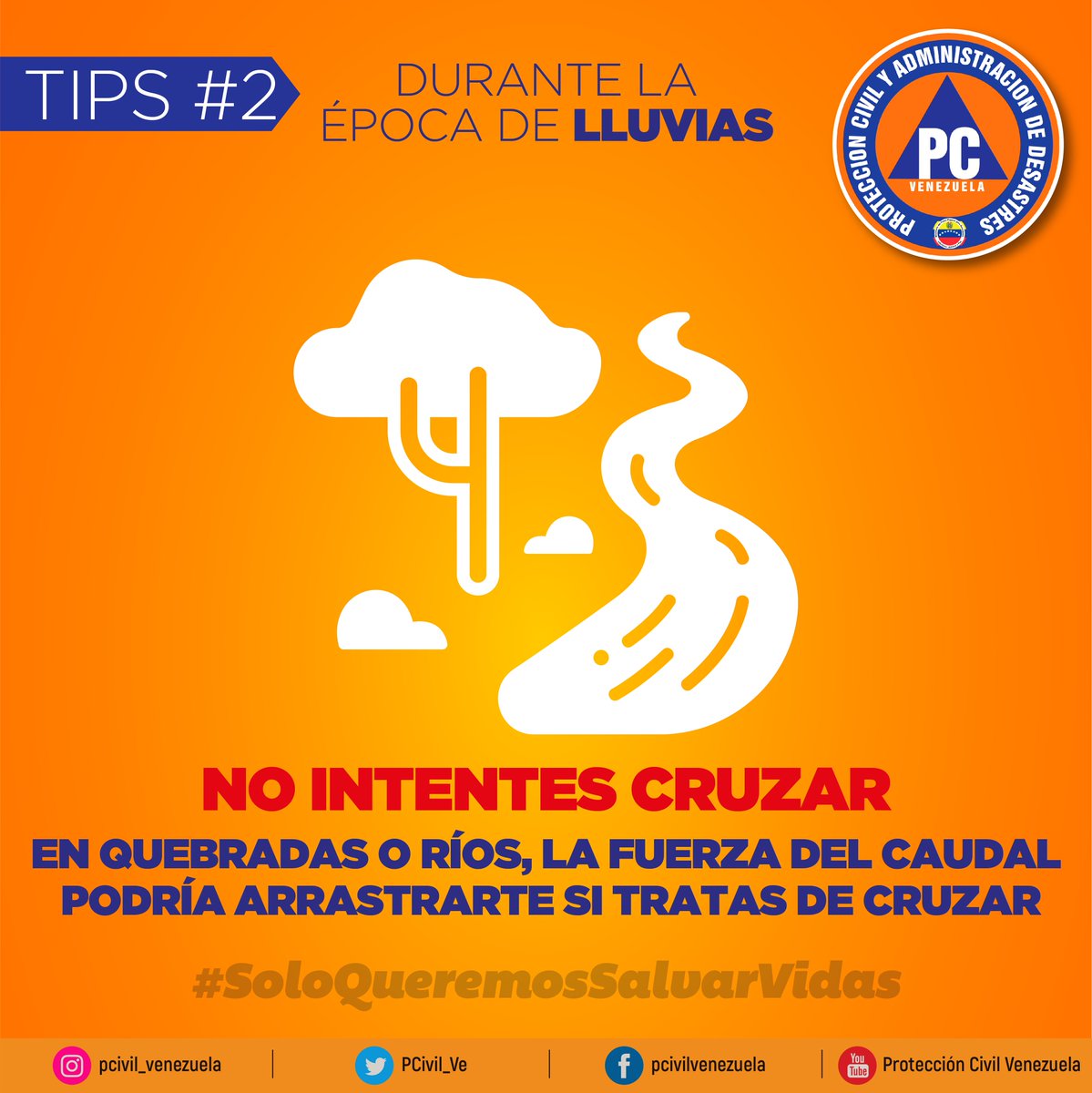 Durante la época de lluvias sigue las recomendaciones que te ofrecemos, es por tu seguridad.  <a href="/PCivil_Ve/">Protección Civil</a> <a href="/R_MarcoTorres/">Rodolfo Marco Torres</a> @direc_pcaragua #SoloQueremosSalvarVidas #Carabobo200AñosDeLibertad