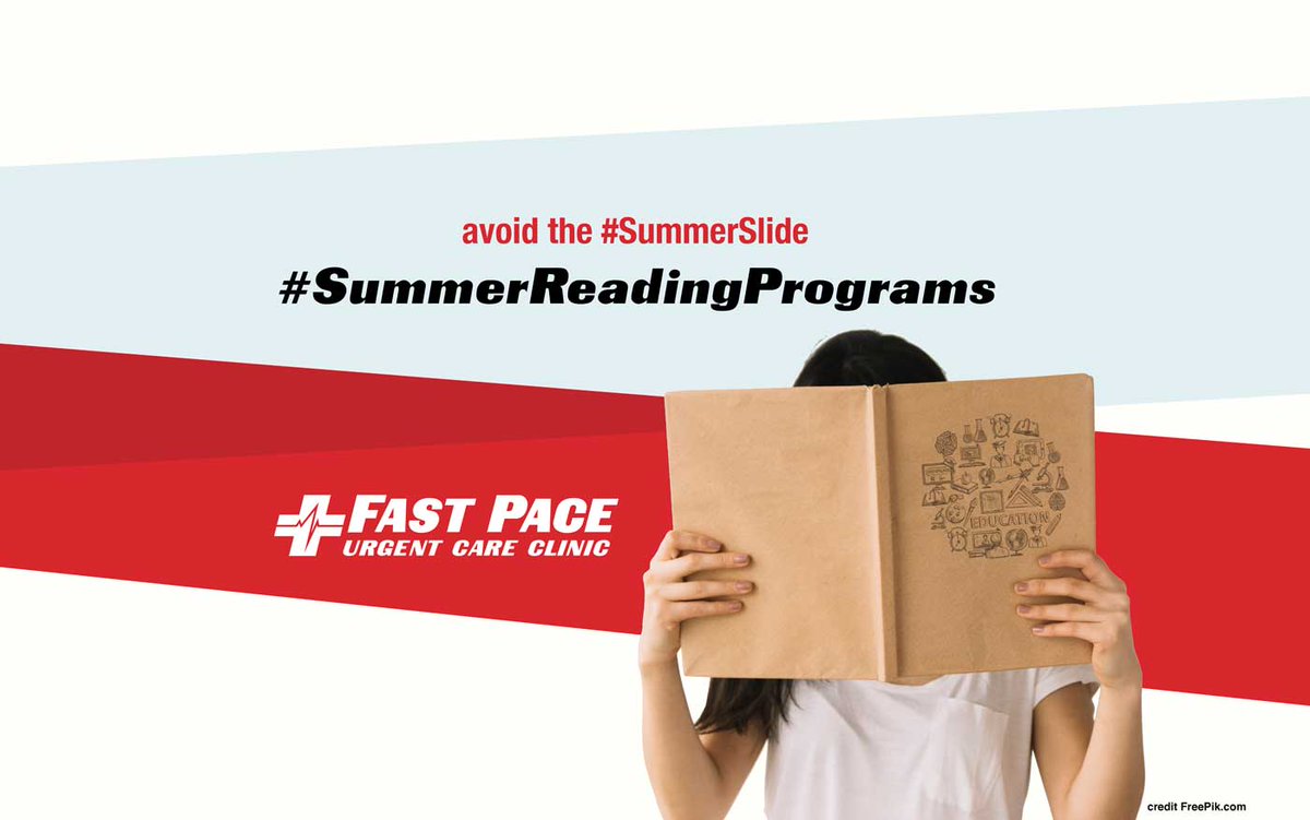 FastPaceHealth's tweet photo. Kiddos, keep reading this Summer! Make sure to avoid the "#SummerSlide ☀️" and participate in community and library #SummerReadingPrograms. Fast Pace is proud to support the efforts of our community libraries.📔📗📕📘📓 https://t.co/jhi62wF00V