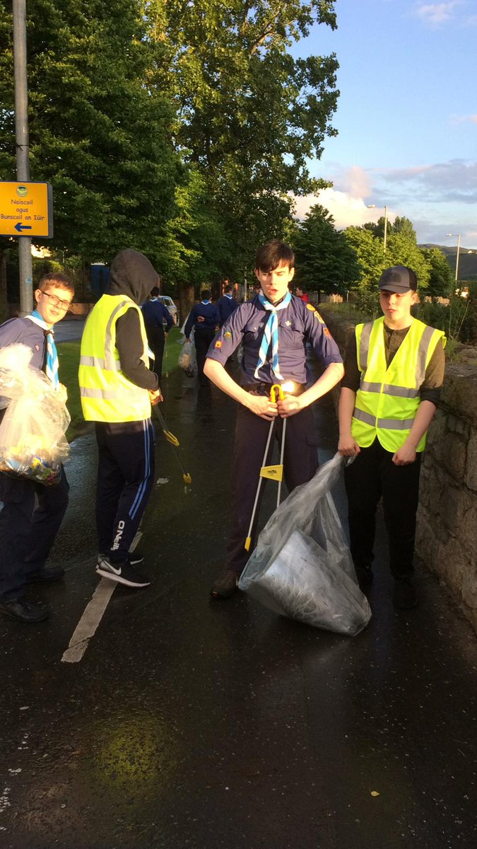 Pim247's tweet photo. Well done to @newryscouts &amp; @newryventurers who completed another litter pick around the town  as part of @nmdcouncil initiative #cleanergreenercommunities #scouts  #givingback https://t.co/QuI2isVgoO