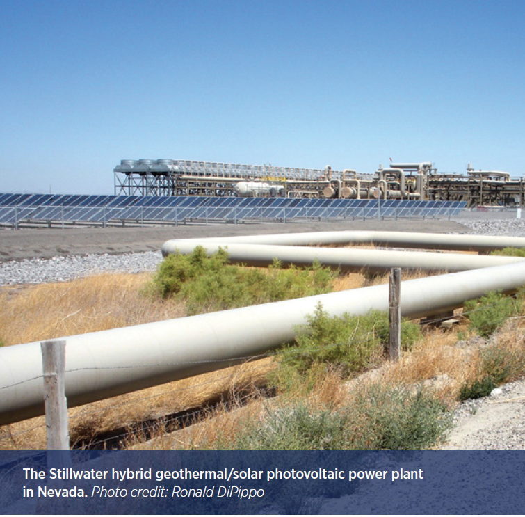 7/On the markets, adoption of new financing structures can make a big difference. Also highlighted is the potential for hybrid systems, like the geothermal/solar system pictured here, to realize resource diversification benefits.