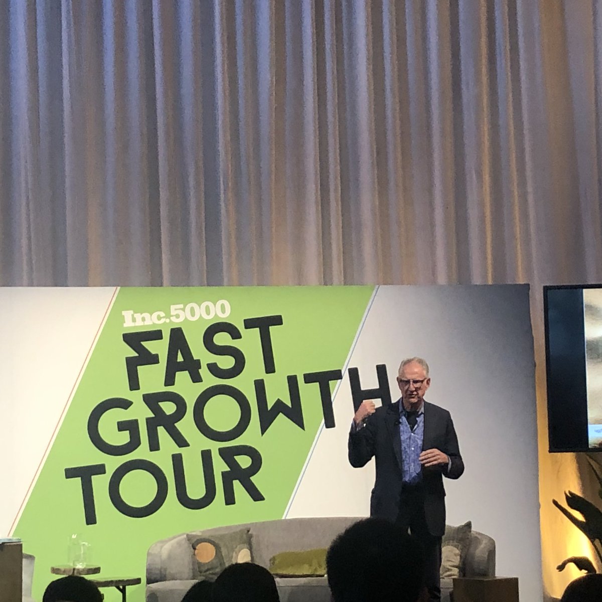 burgessdave's tweet photo. “Feast upon uncertainty.” - UGG founder Brian Smith at #incfastgrowth @UGG @UGGfounder @Inc #tlap https://t.co/wYO7L5PiFB