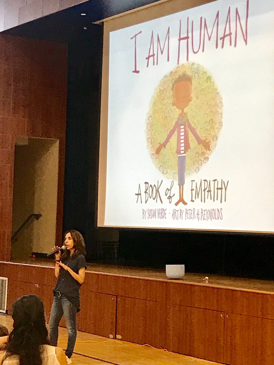 CHBullockSchool's tweet photo. @susanverde spoke to our students today about being a writer. She started us with some breathing exercises and yoga poses. Look at our little “warriors!” Thank you for reading “I Am Human” to us. #CHBProud #CHBPTA https://t.co/FKYyw8q2zL