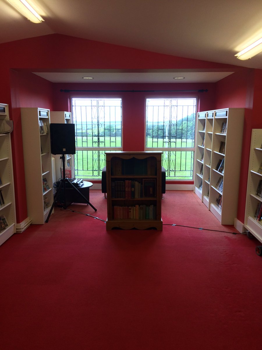 InTheBellows's tweet photo. Lovely red library with a view in Wadhurst today: https://t.co/bor6bwVgJ3