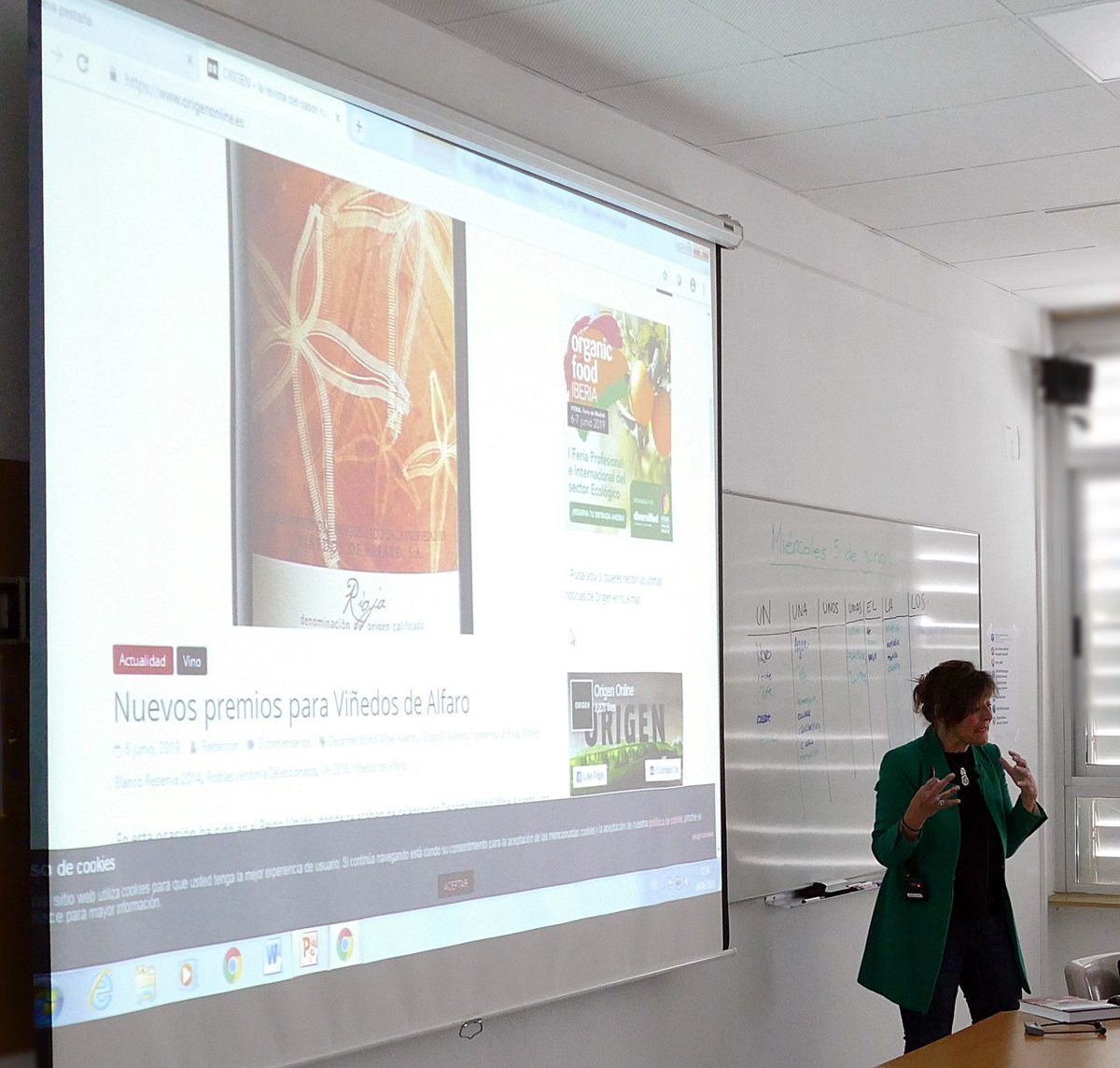 CIHEAMZaragoza's tweet photo. Today Mercedes Sánchez from @UNavarra has discussed Spain's food quality system with @MABS_Summer students https://t.co/O3VT5D7073