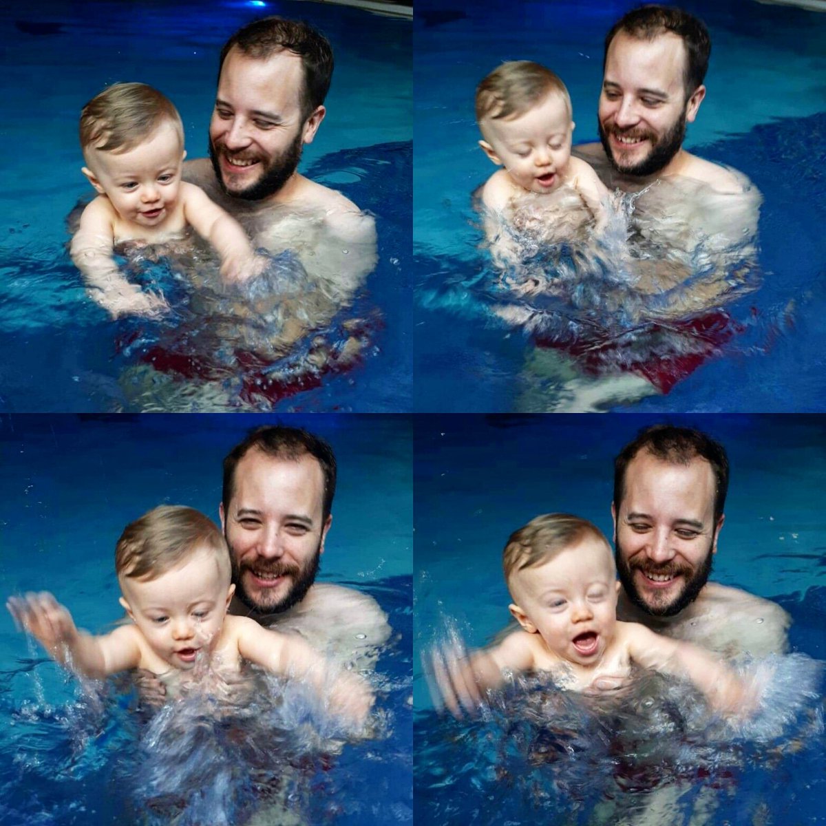 How_Do_I_Dad's tweet photo. Not easy trying to get a swimming picture with a baby that loves to splash as much as Finlay does @merbabies1 #merbabies https://t.co/Yz12Cg7QSm