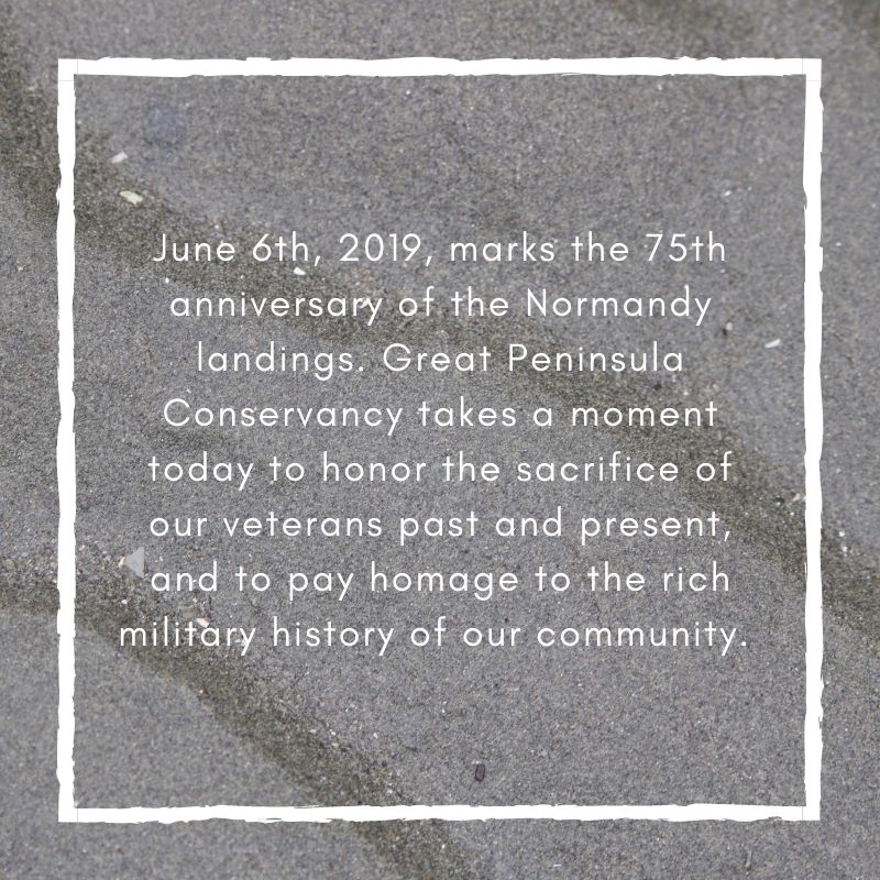 PeninsulaGreat's tweet photo. Great Peninsula Conservancy thanks you for your service. https://t.co/MJiFusUrM7