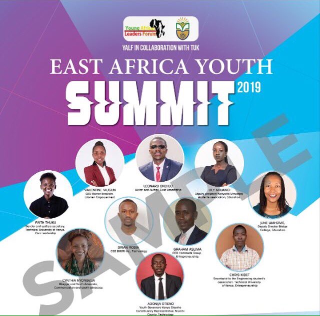 YalfAfrica's tweet photo. Faces of experts and youth leaders who will empower young people in East Africa this summer. 

If you wish to leverage the benefits of our East African Youth Summit, contact us via eays@yalfafrica.org #YALFPAS #IMPACT5000 https://t.co/GuvvjGYPsD