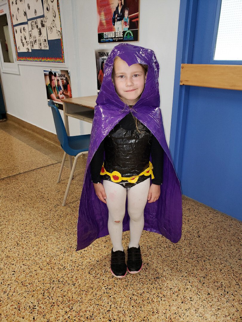 Amazing spirit by #ElginEagles Xayleia for duct tape day!! Way to go!! <a href="/GEDSB/">Grand Erie District School Board</a>