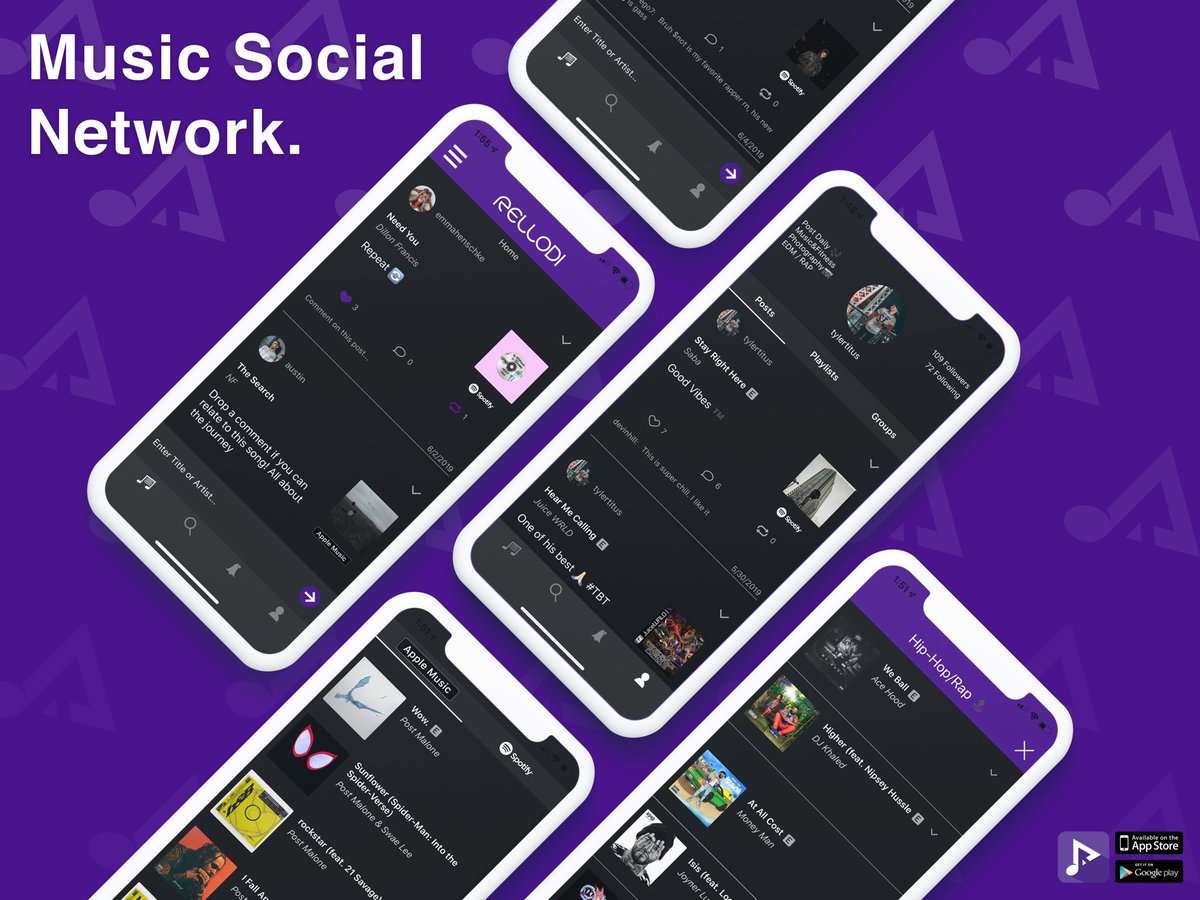 rellodi's tweet photo. Rellodi creates a music community beyond your provider. Make posts, create playlists and join groups.
#Rellodi #MusicSocialNetwork https://t.co/hqZCcDlvfv