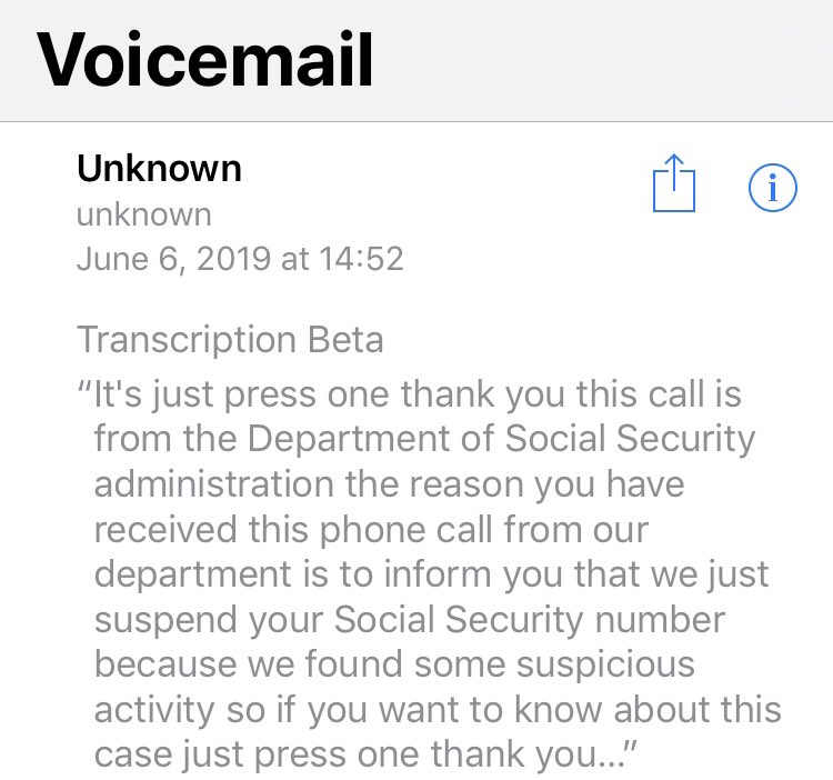 dbaOnTap's tweet photo. #HolyCrapBatman my social security number has been suspended and I was notified by voicemail, all I have to do is “Press one Thank you” #NFW https://t.co/TK3UwXgSHL