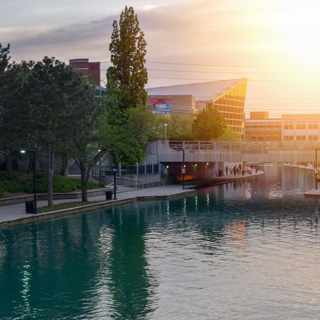 phideltonward5k's tweet photo. Our 5K is going to be along the gorgeous Indianapolis Canal. Catch the beautiful sunset with us as we run for those who can't! Link in bio #ALS #PhightForACure #Indianapolis5K https://t.co/AZm0MltU32