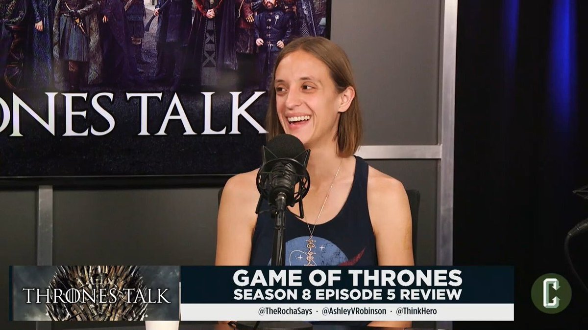 AshleyVRobinson's tweet photo. #tbt to happy times on #ThronesTalk! I’m going in today to record more #WhatTheThrone! What are you up to today? https://t.co/XBqc9A8xsM