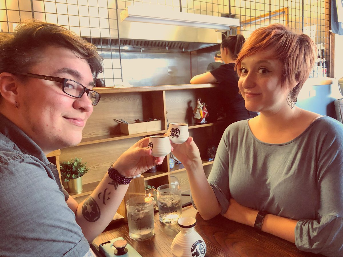 argella's tweet photo. Allegra @argella Smith and Lee @theinsomniakid Hibbard, ABDs! #PhDQuest https://t.co/NZ9IwBNQXs