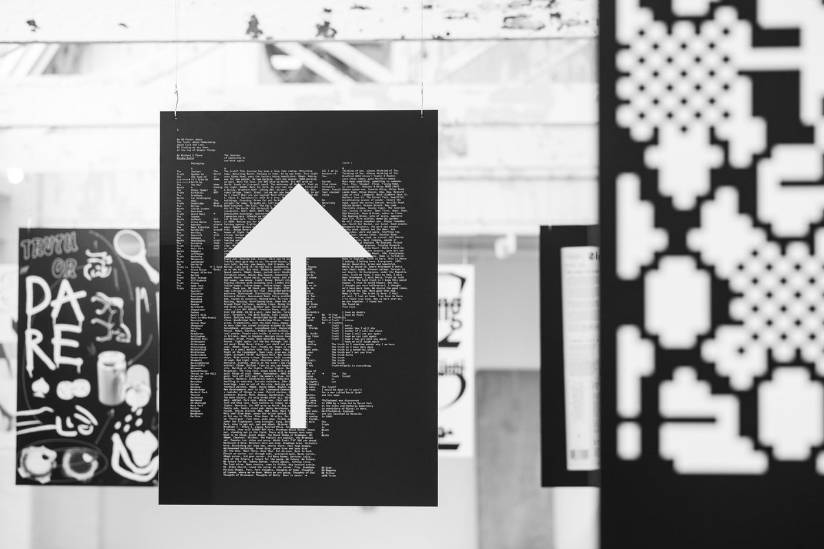 StudiodotBuild's tweet photo. The Truth for the group show ‘Black &amp; White’, curated by @wearephorm / Part of @designfestbrum #Designed_by_Build https://t.co/lLNwbUUVlJ