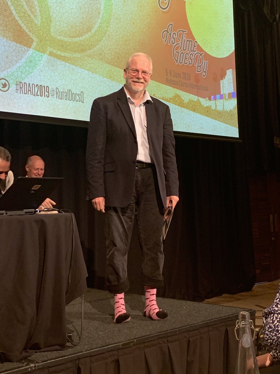 petalac71's tweet photo. Early start at #RDAQ2019 Health workforce Qld breakfast @Fly_texan doing his bit for #CrazySocks4Docs @ACRRM @RuralDoctorsAus https://t.co/dsTWyOelcx