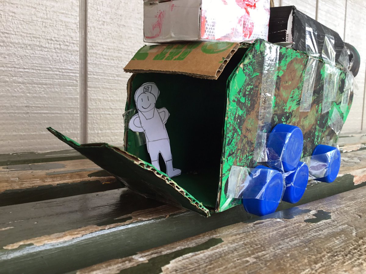 MPSroom12's tweet photo. @ChapterChatNZ This is our rescue tank by Brooklyn Travis and Mason. https://t.co/K3GeE501FW