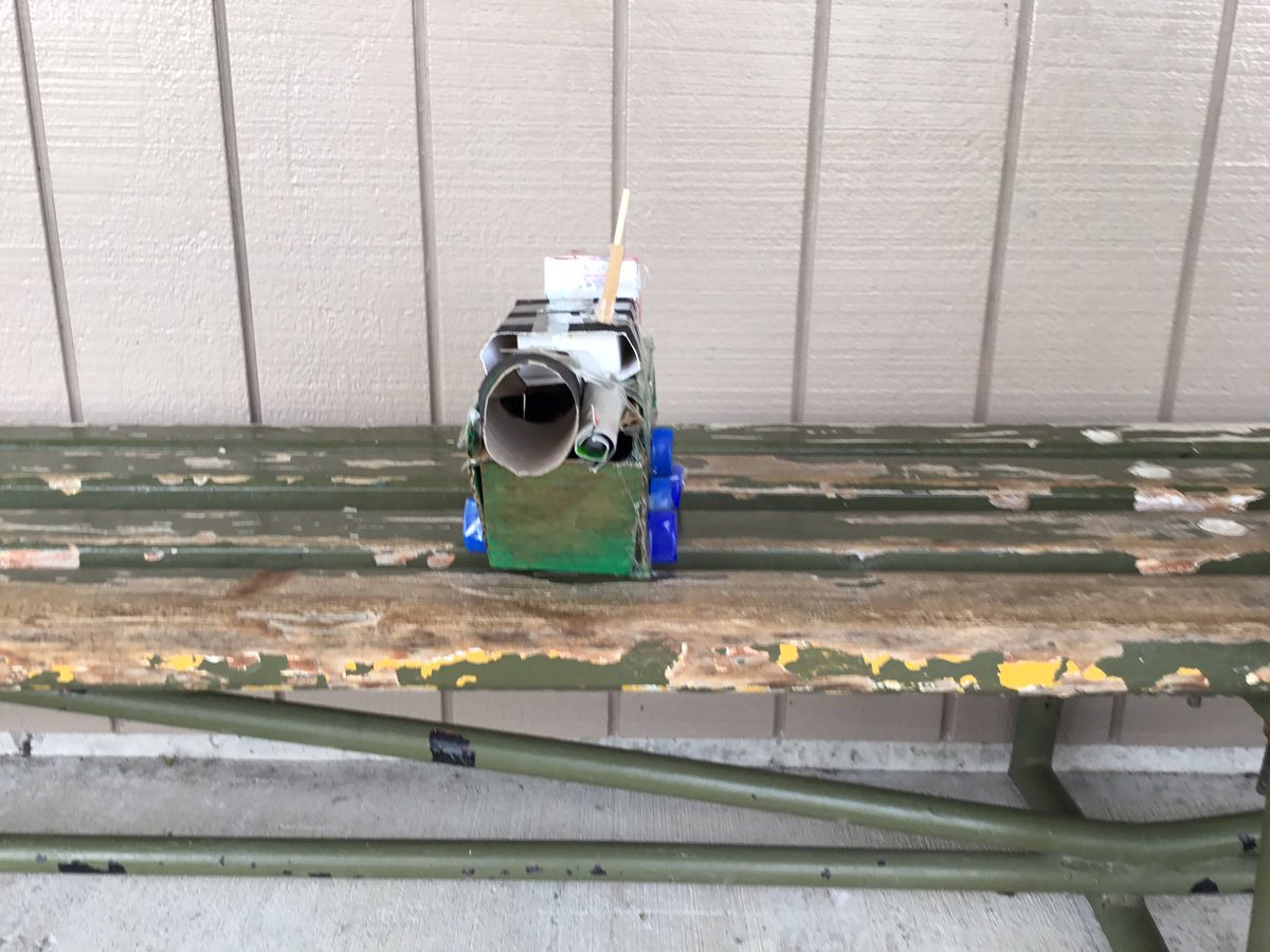 MPSroom12's tweet photo. @ChapterChatNZ This is our rescue tank by Brooklyn Travis and Mason. https://t.co/K3GeE501FW