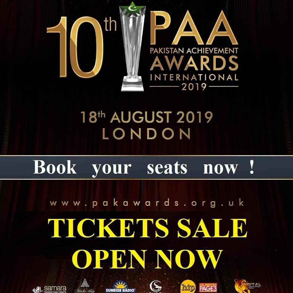 page3magazine3's tweet image. 10th PAA 2019. Ticket Sale Open :) Early Bird Offer !

Book your seats now: eventbrite.co.uk/e/10th-pakista…

#10thPAA2019 #PAA #10thPAA #samaraeventsuk #London #Awards #lollywoodentertainment #aryfamily #arydigital #ARYNETWORK ##GullJi #page3magazine #hipinpakistan #spicevillage #NJlive