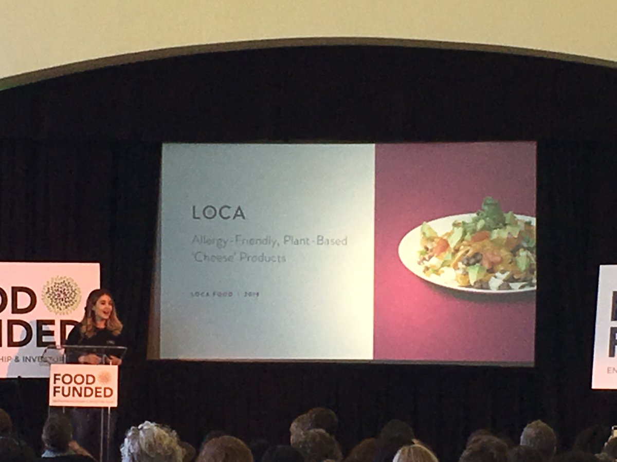 Hearing about Lauren's story to a plant based diet to start LOCA Food #foodfunded2019 #foodentrepreneurs #investors #nachocheese