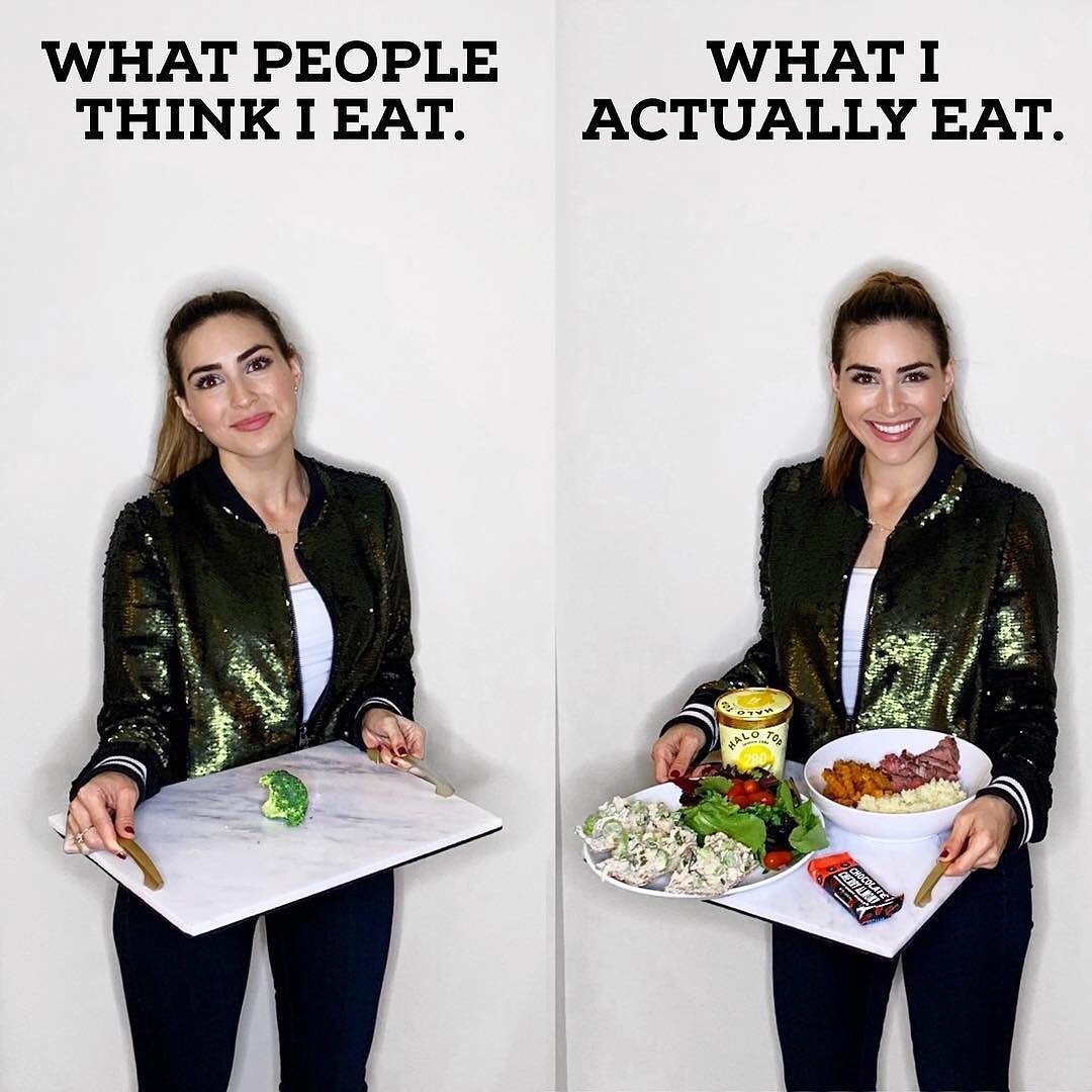 Beachbody's tweet photo. Eat a lot of food, lose a lot of weight! That’s the power of the 2B Mindset. 😋
#2BMindset #IlanaMulhstein #WaterFirstVeggiesMost #TeamBeachbody https://t.co/GmAq739cW8