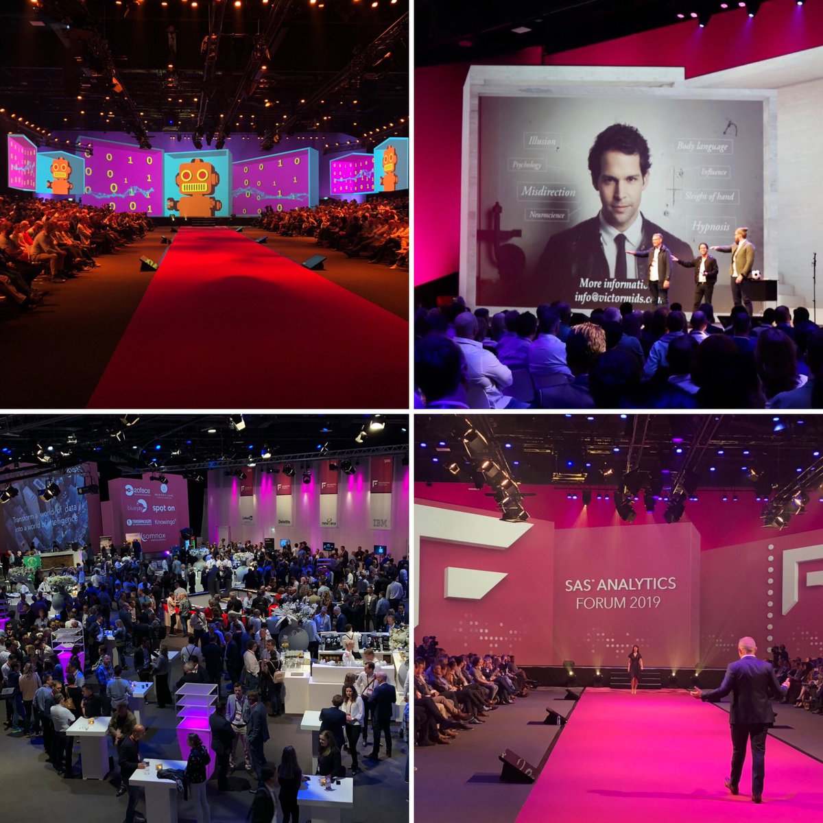 SAS_Netherlands's tweet photo. #SASFNL19 what a booming day: inspiring keynotes, #AI and #analytics use cases, Talk of the Geeks, #quantumcomputing by @vangeest, MINDF*CK with @victormids, Startups, Super Demos, Escape Room and Smart Darts. Loved it❣️ https://t.co/kD0CQ3il9o