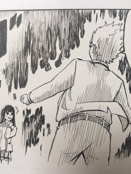 やばいクセで、少年マンガみたいになった・・ラブコメなのに笑笑

あとで、黒で塗りつぶすか決めよう 