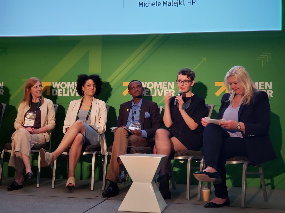 Great to see Youth Leaders Adebisi Adenipekun from Nigeria and Marinella Matejcic from Croatia joining @HP at #ThePowerOfStorytelling event at #WomenDeliver 2019 this week to amplify female voices and help change the world! #HPSustainable #Genderequality