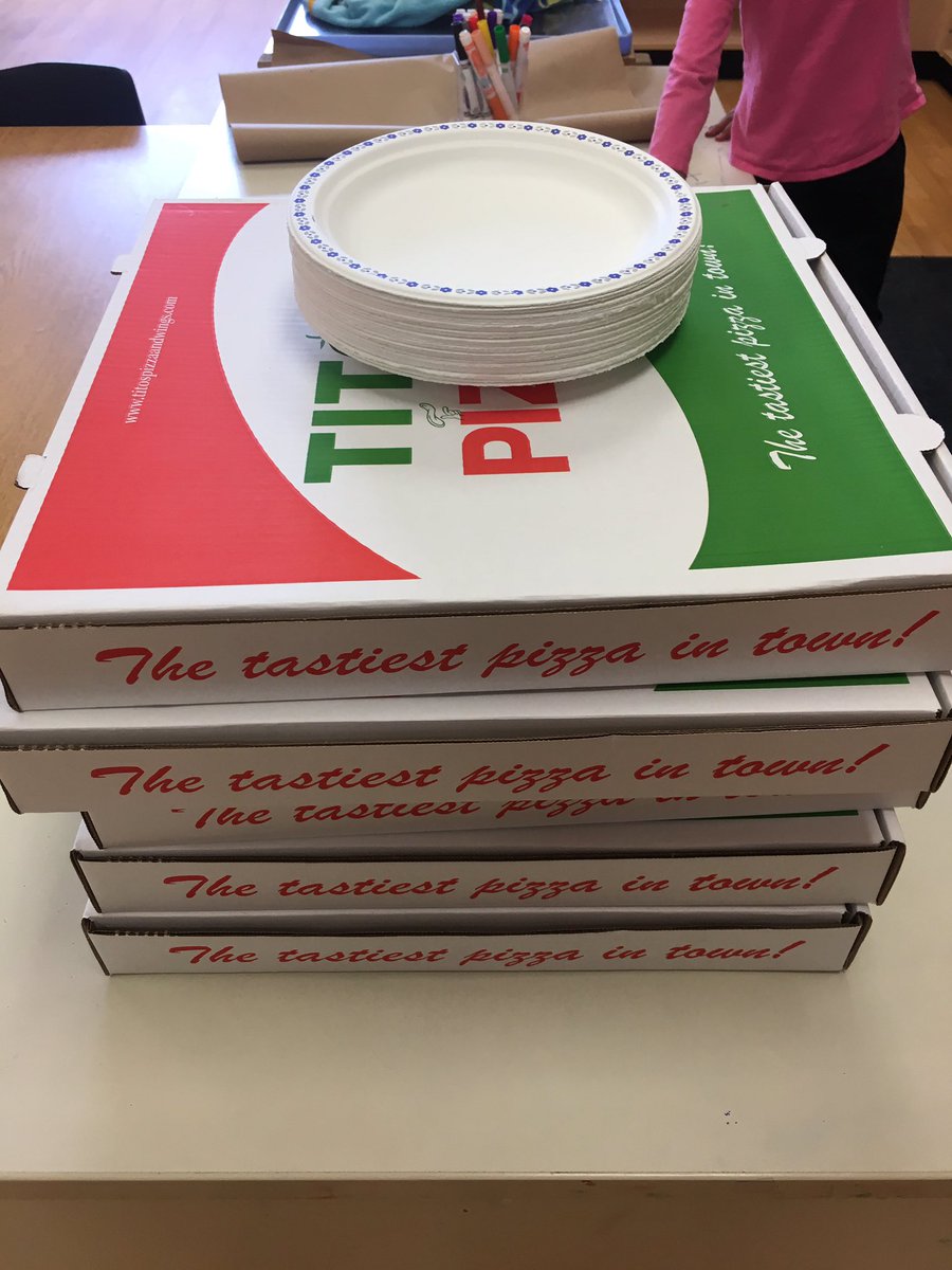 mrs_orchard's tweet photo. Thank you SO much to @CreeksideOn for their incredibly generous donation of pizza for the entire school! And if that wasn’t nice enough, they also gave every teacher a $10 Starbucks gift card. Our Ss were so excited and grateful! https://t.co/QhpnL80Sr5