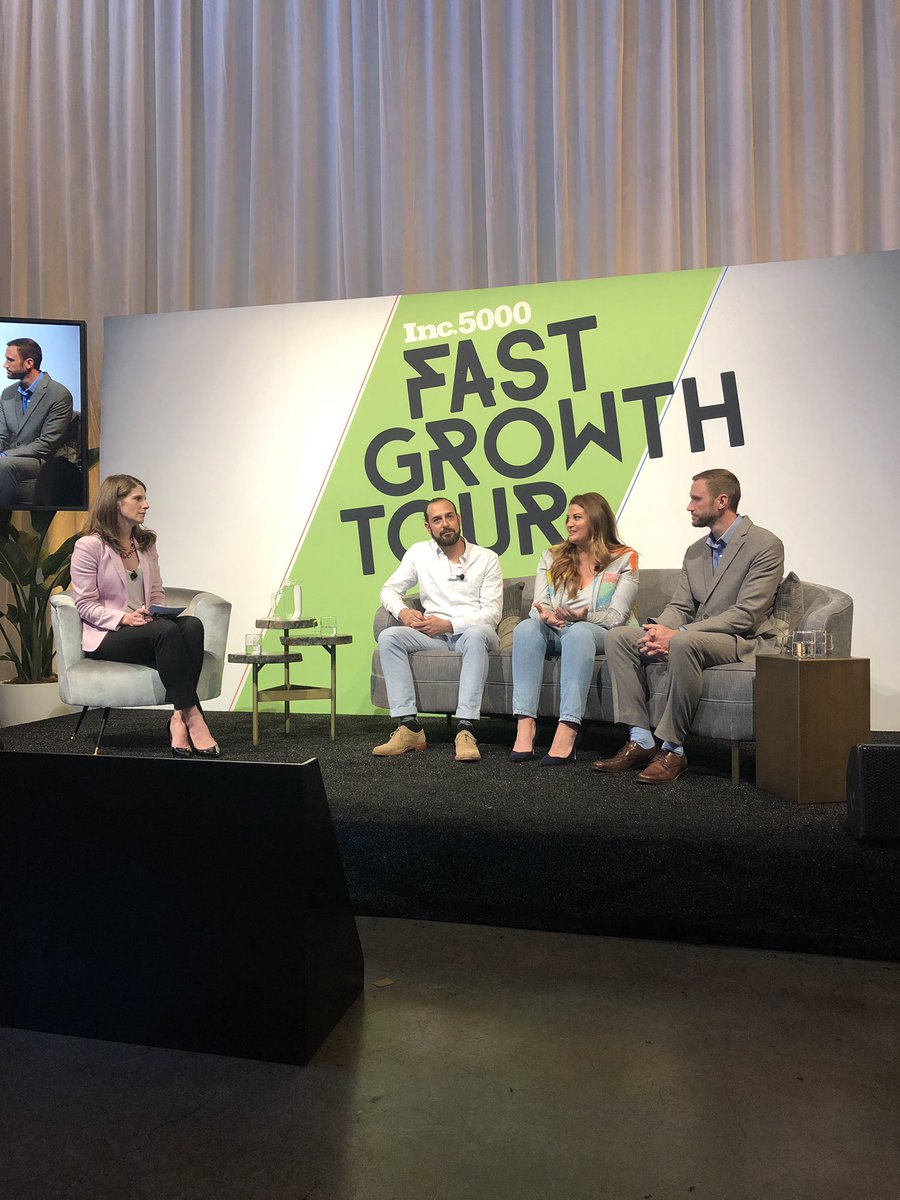 laurenlaughs's tweet photo. Amazing panel at #IncFastGrowth today featuring @CapitalOneSpark customers @TaKorean @farmgirlflowers @BransonZipline. Different industries but so many similarities in their businesses as they contend with giants! https://t.co/reck3dT5EH