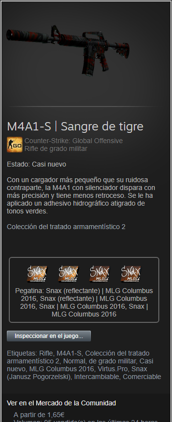 Ariexgg's tweet photo. ¿Tenéis algún arma con un cariño especial?
No importa que sea cara o barata, simplemente la que os guste mas por X o por Y...
La mía es esta M4 Silenciada con los stickers de Snax, barata pero me encanta 😊 https://t.co/YFmd4UoKsd