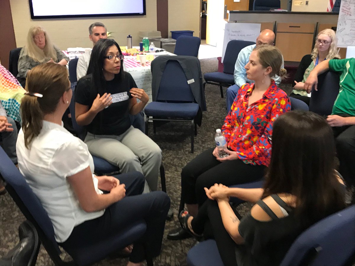 adams14schools's tweet image. #Adams14, #IAP2, #IAP2USA, #OutreachExperts Adams14 Foundation trainees practice a Revolving Conversation technique.