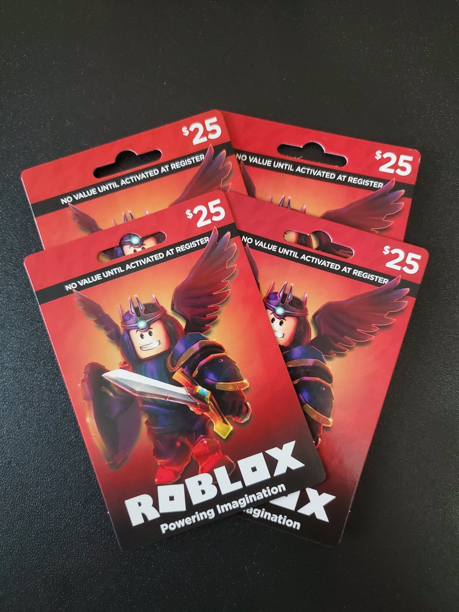 Activewizard On Twitter Roblox 100 Giveaway Giving Away Four 25 Roblox Gift Cards To Enter 1 Like 2 Retweet 3 Follow Activewizard Four Winners Will Be Picked Randomly In - how to enter a roblox card